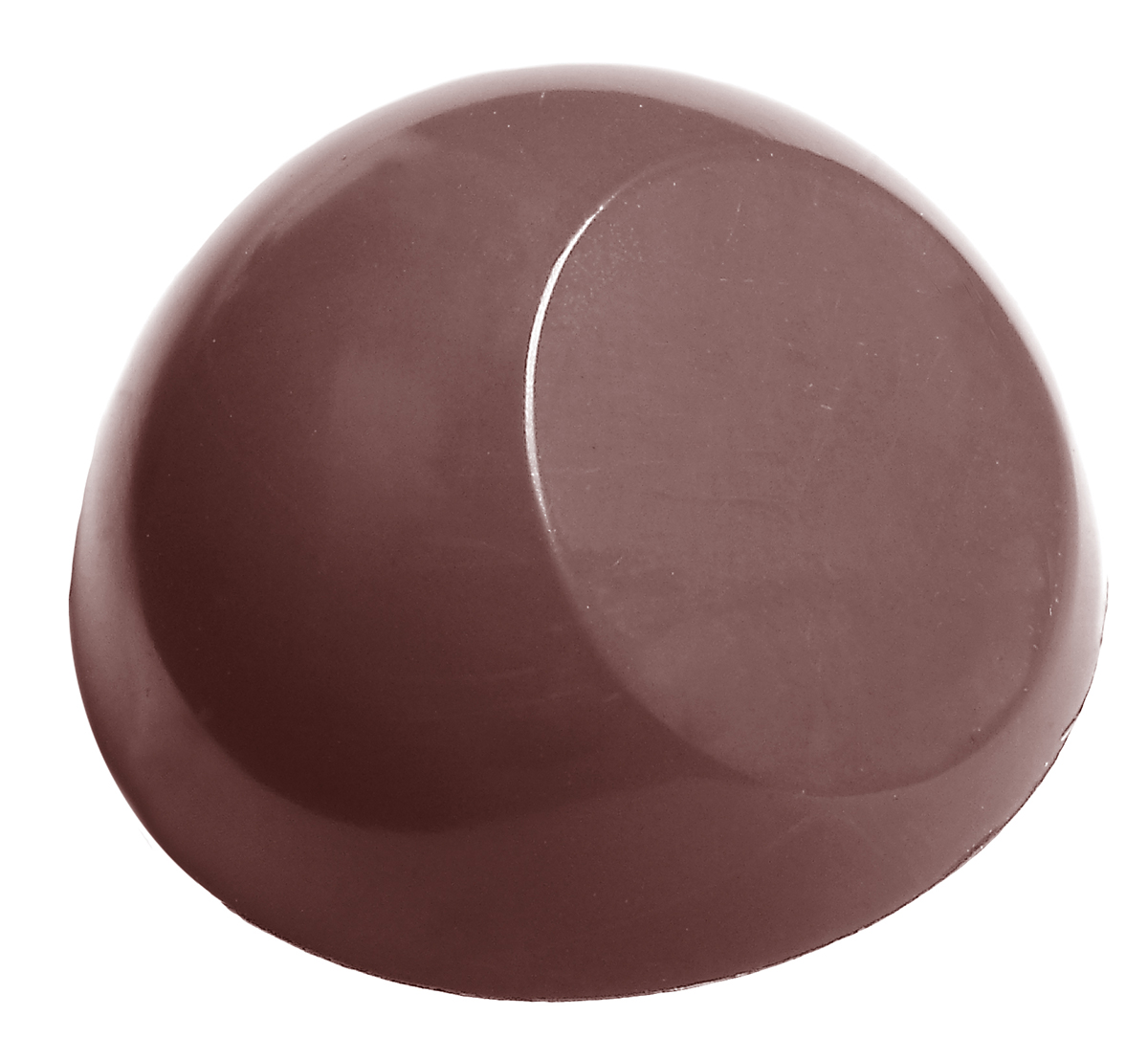 Professionel chokoladeform i polycarbonat - Half sphere with flat side Ø2,75 cm CW1561