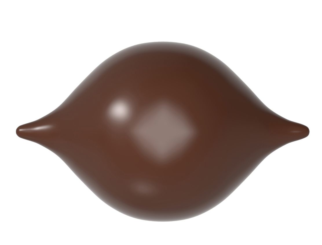 Professionel chokoladeform i polycarbonat - Praline Curve - Frank Haasnoot CW1903