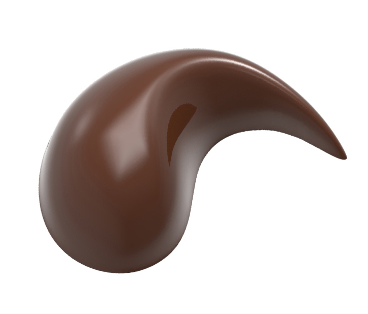 Billede af Professionel chokoladeform i polycarbonat - Praline Drop - Frank Haasnoot CW1904