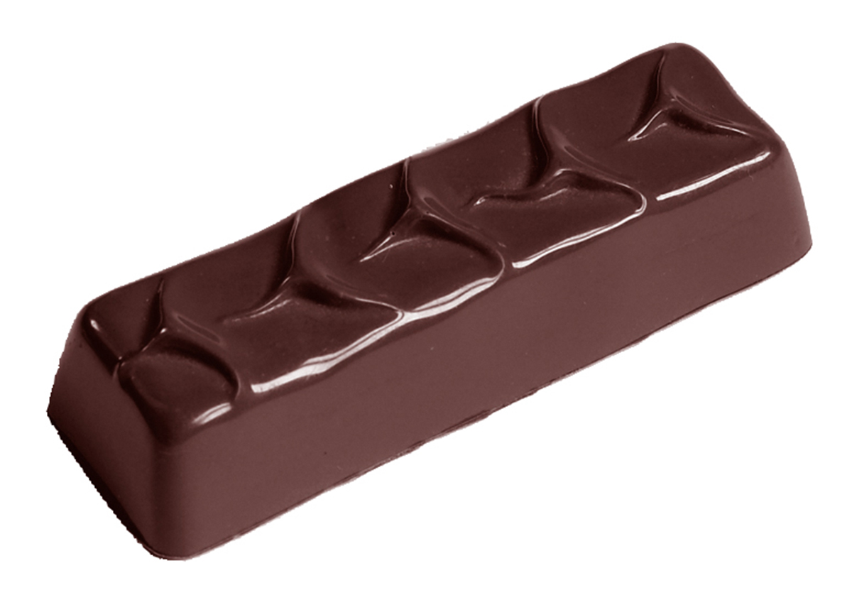 Billede af Professionel chokoladeform i polycarbonat - Enrobed Bar Medium CW2363