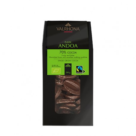 Valrhona “Andoa Noir” 70% Organic Dark Chocolate Feves