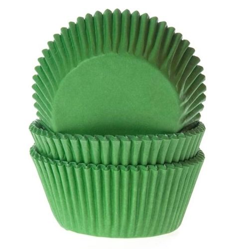 Muffinsforme grøn - ekstra tykt papir 50 stk