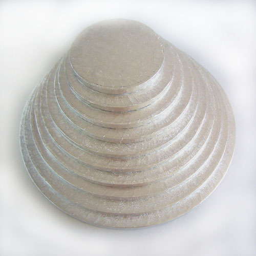 Kageplade sølv rund Ø30 cm 1,2 cm tyk 1 stk