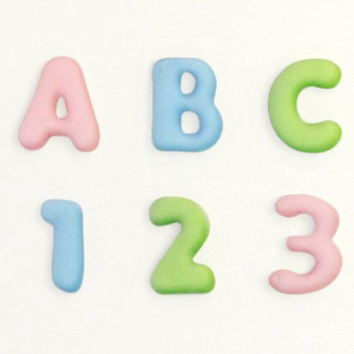 Mini Domed Alphabet & Numbers silikoneform - Katy Sue