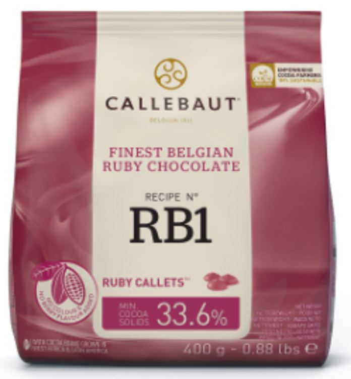 Billede af Callebaut Chokolade Callets RB1 Ruby 47,3% - 400 g