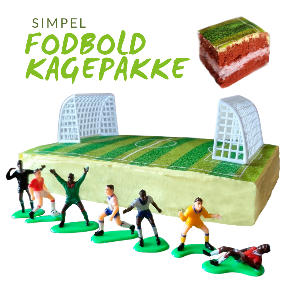 Simpel fodbold kagepakke - lille pakke