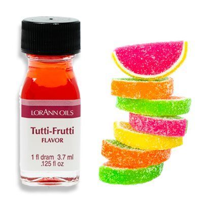 Se Tutti-Frutti aroma superkoncentreret 3,7 ml hos BageTid.dk
