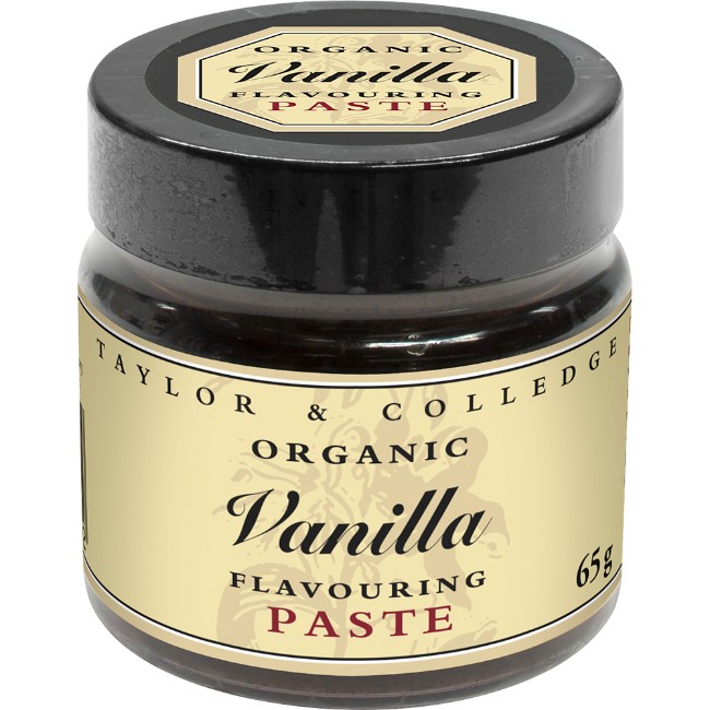 Se Organic Vanilla Flavouring Paste Taylor & Colledge 65 g - Økologisk hos BageTid.dk