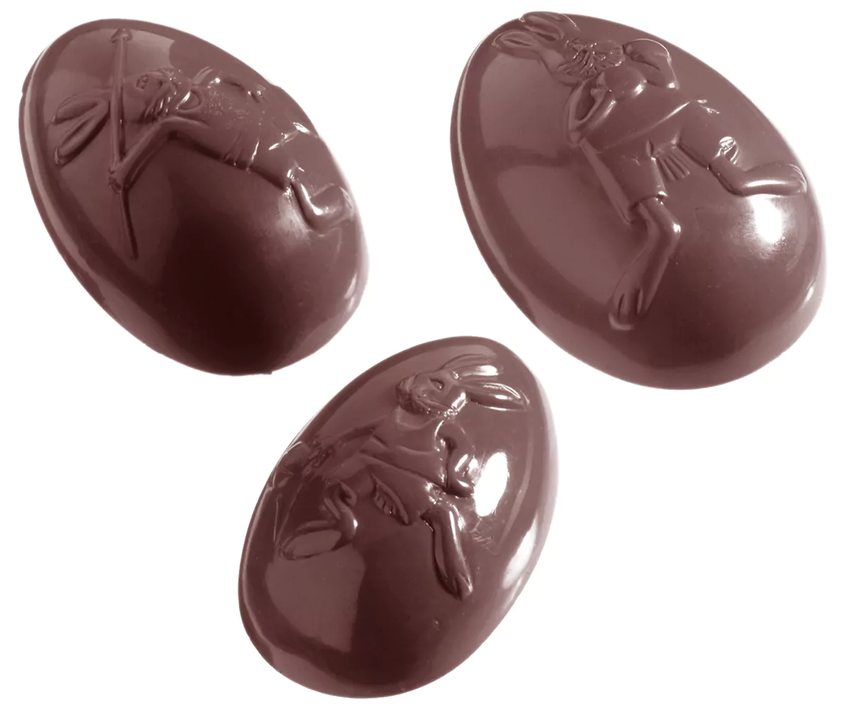 Se Professionel chokoladeform i polycarbonat - Olympia Small Egg CW1040 hos BageTid.dk