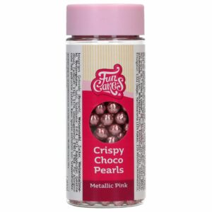 FunCakes - Crispy Chokoladekugler Metallic Pink, 60g